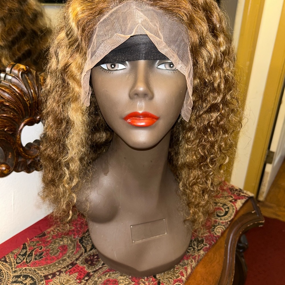 Curly Brown Lace Front Wig